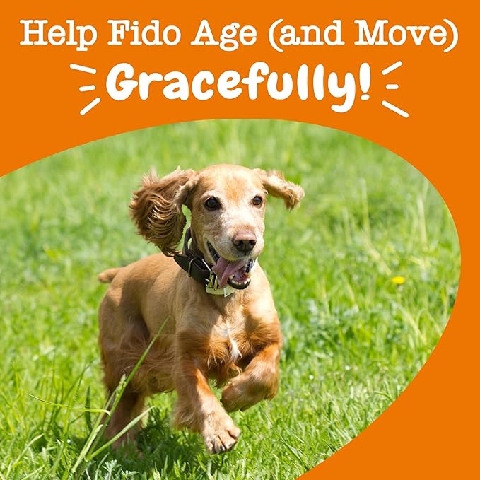 Zesty Paws Mobility Bites Joint Supplement for Dogs - Soft Chews with Glucosamine for Dogs, Chondroitin, & MSM + Vitamins C and E - Adv Chicken - 60 Count