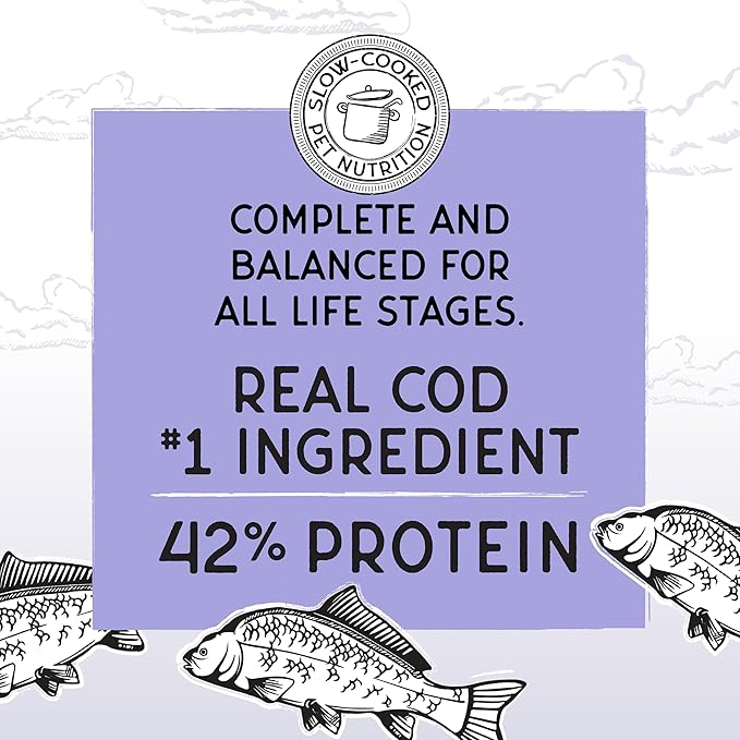 Blackwood Bounty Dry Cat Food, Cod & Carp Recipe for All Life Stages, 2 Pound Bag, High Protein, Grain Free