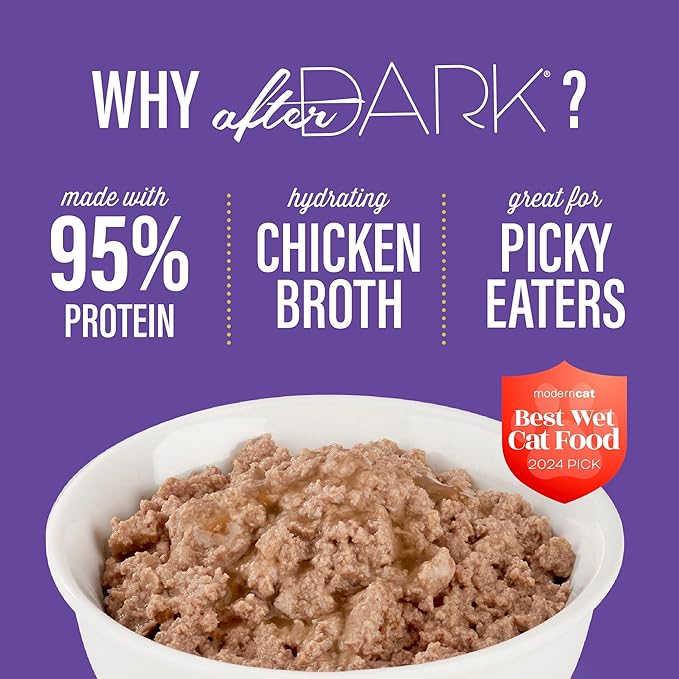 Tiki Cat After Dark Soft Pate, Rabbit & Chicken Liver, High-Protein and 100% Non-GMO Ingredients, Wet Cat Food for Adult Cats, 3 oz. Can (12 Count)