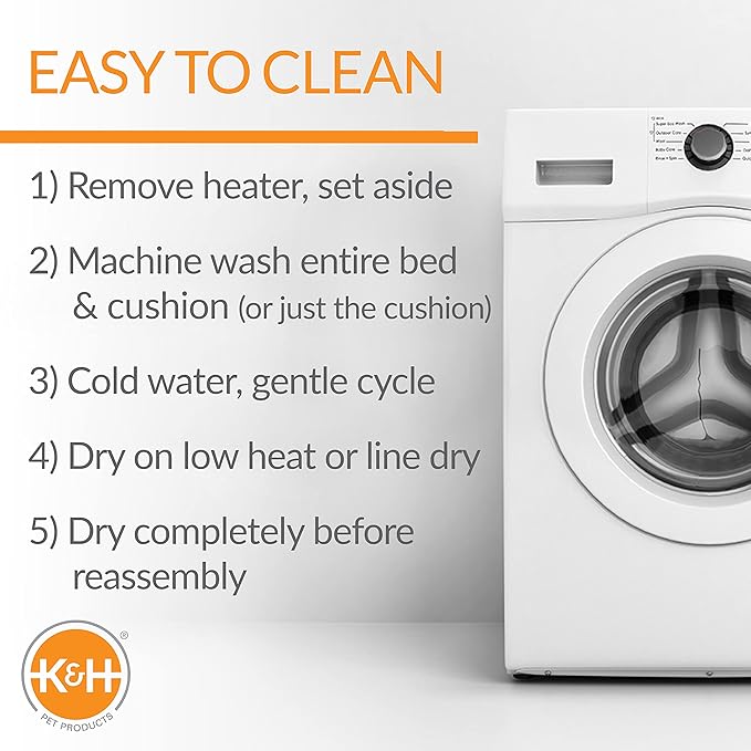 K&H Pet Products Thermo-Pet Nest Heated Cat Bed for Indoor Cats & Kittens, 2-in-1 Heated Cat Cave & Cuddler, Gray, Small 18 X 15 Inches