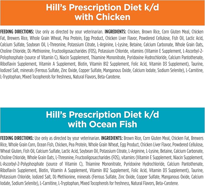 Hill's Prescription Diet k/d Kidney Care Starter Kit Variety Pack Cat Food, 5.25 oz. Dry Food (2), 5.5 oz. Can (2), 2.9 oz. Can (4)