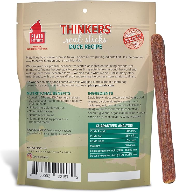 PLATO Thinkers Duck 18oz, Natural (850002221572)