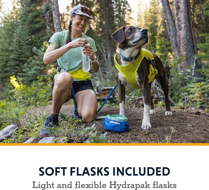 Ruffwear, Trail Runner Running Vest, with Hydration Bladder, Lichen Green, X-Small