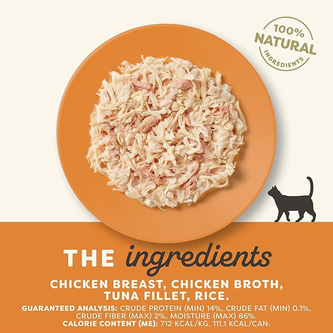 Applaws Natural Wet Canned Cat Food, Limited Ingredient, Protein with No Artificial Additives, Chicken Breast & Tuna Fillet in Broth (24 x 5.5oz Cans)