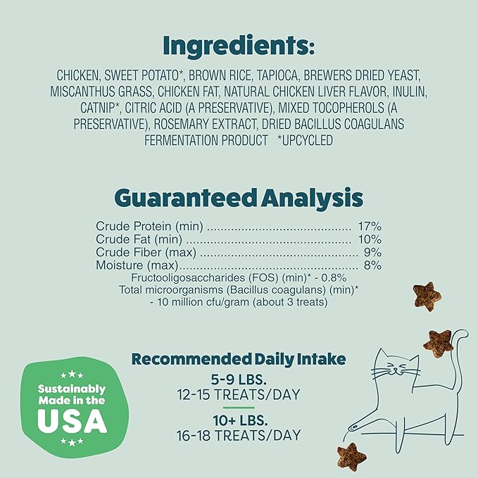 Shameless Pets Crunchy Cat Treats - Kitty Treats for Cats with Digestive Support, Natural Ingredients Kitten Treats with Real Ingredients, Healthy Flavored Feline Snacks - Variety Pack, 3-Pk