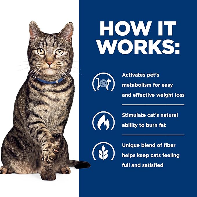 Hill's Prescription Diet Metabolic Weight Management Chicken Flavor Wet Cat Food, Veterinary Diet, 5.5 oz. Cans, 24-Pack