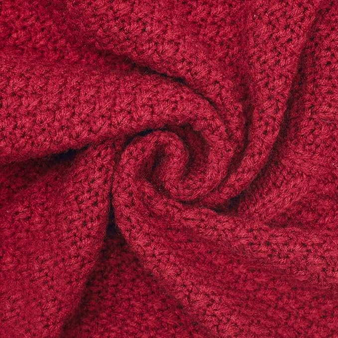 cyeollo Dog Sweater Warm Turtleneck Knitted Dog Christmas Sweaters with Sleeve Soft Winter Pet Clothes Sweaters for Dogs Girl