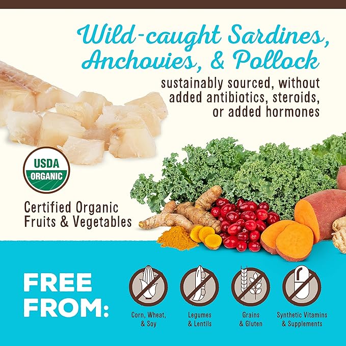 Primal Dog Food Toppers & Cat Food Toppers, Cupboard Cuts, Grain Free Meal Mixers with Probiotics, Raw Freeze Dried Dog Treats & Cat Treats, Great for Training (Fish, 18 oz)