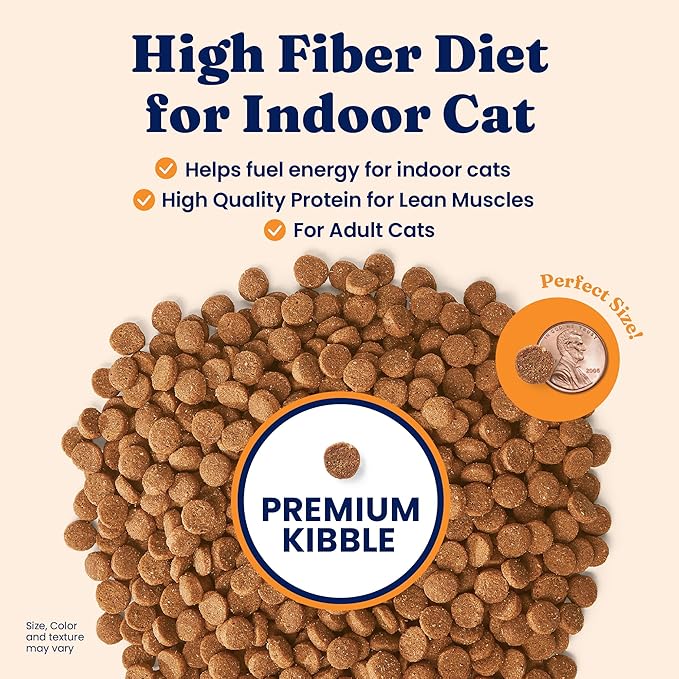 Solid Gold Indoor Dry Cat Food - Grain Free & Gluten Free - Chicken Cat Food Dry Kibble for Indoor Cats w/Probiotics & Fiber for Gut Health - Sensitive Stomach & Hairball Support for Adult Cats - 6LB