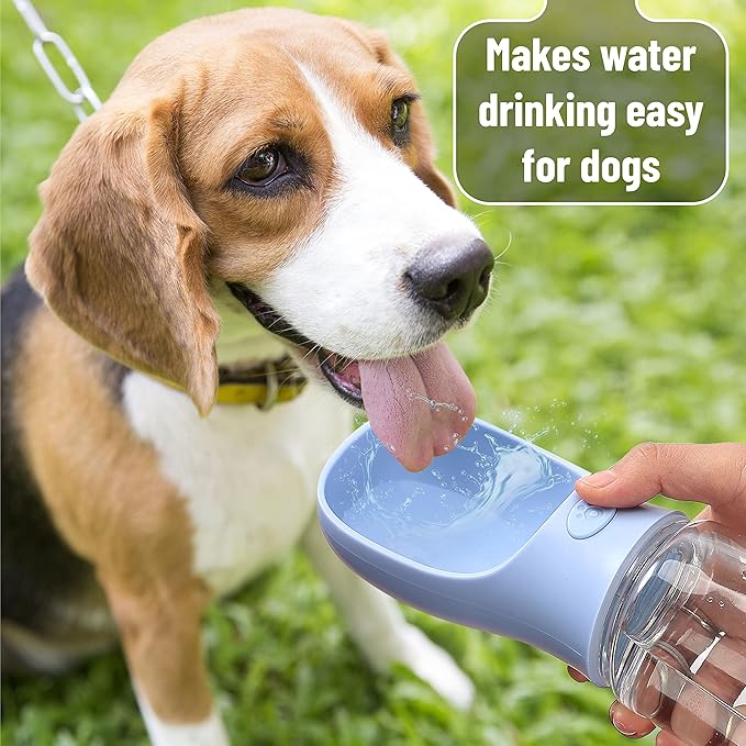 Mr. Pen Portable Dog Water Bottle - 19oz, Blue, Travel & Dispenser for Dogs, Not Dishwasher Safe