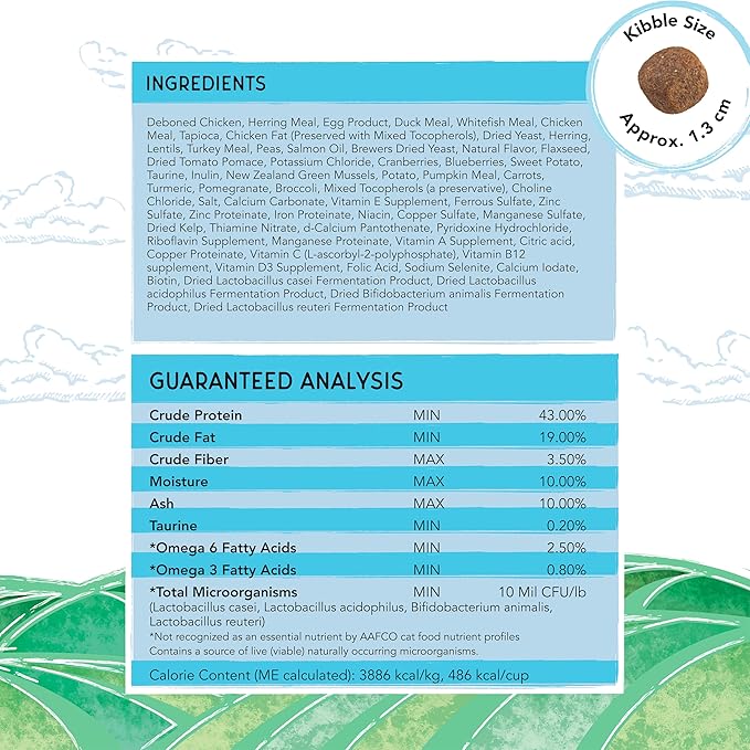 Blackwood Bounty Dry Cat Food, Kitten Formula, Chicken & Herring Recipe, 2 Pound Bag, High Protein, Grain Free