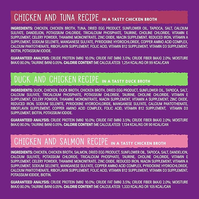 Stella & Chewy's Carnivore Cravings Purrfect Paté - Premium Grain-Free Wet Cat Food - 6 Flavor Variety Pack - High Protein with Bone Broth - Perfect for Picky Eaters - 2.8oz Cans (12 Pack)