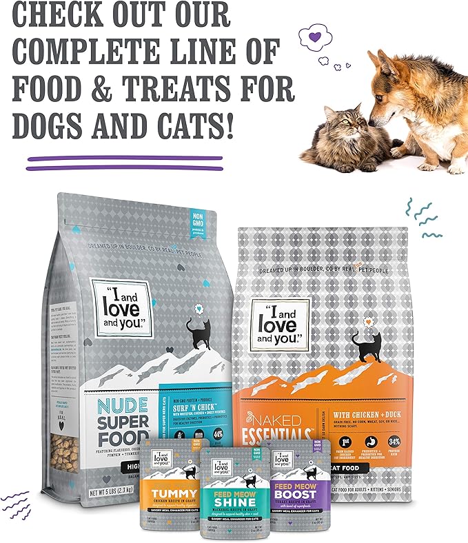 I and love and you Wet Cat Food - Ninja Cat Jiu Jit Stew Variety Pack - Chicken, Salmon, Tuna, Grain Free, Filler Free, 3oz Pack of 12 Cans