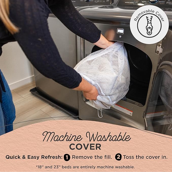 Best Friends by Sheri SnuggleSoft Faux Fur Calming Donut Bed for Dogs, Brown, Medium, 30" x 30"