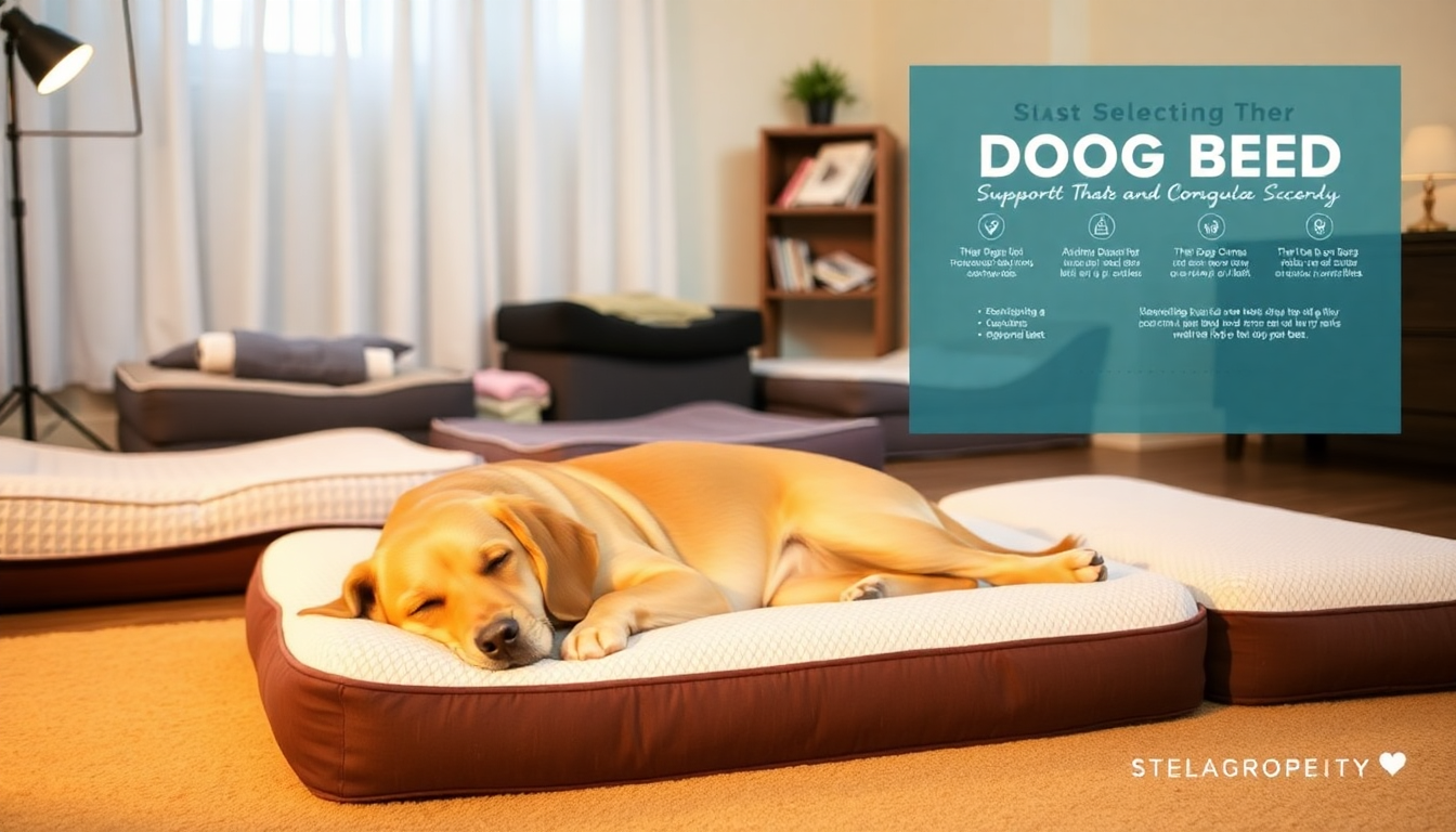 How to Choose the Perfect Dog Bed for Comfort and Better Sleep