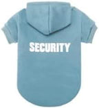 BINGPET Security Dog Hoodies Puppy Sweater Cold Weather Dog Coats Soft Brushed Fleece Pet Clothes Hooded Sweatshirt for Dog Cat