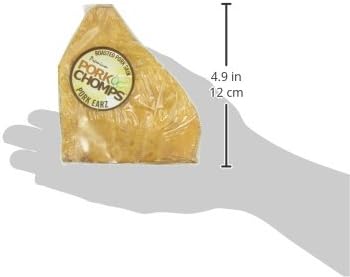 Pork Chomps Roasted Pork Skin Dog Chews, 5-inch Ear Shapes, 1.6 Ounce (Pack of 1)