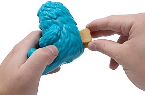 Yeti Puff and Play Dog Toy, Dog Chew Holder, Fun Stimulating Chew Toy for Teething, Behavior Training for Light to Moderate Chewers (Blue - Yeti)