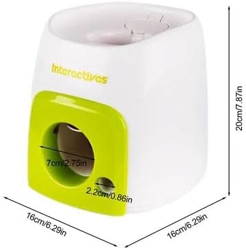 Automatic Interactive Tennis Machine Dog Feeder Ball Launcher Dog Toy Ball Thrower Enrichment Toys for Dogs. Interactive Puppy for Small and Medium Size Dogs, 3 Balls Included (2 inch)