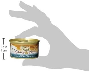 Purina Fancy Feast Gravy Lovers Turkey Feast Grilled Gourmet Cat Food in Wet Cat Food Gravy - (Pack of 24) 3 oz. Cans