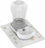 1.58 Gallon Automatic Dog Water Bowl Dispenser - Staltwo Premium Pet Water Dispenser with Non-Slip Mat, Large Capacity Water Feeder for Cats and Dogs, BPA-Free, 1.58 Gallon Grey