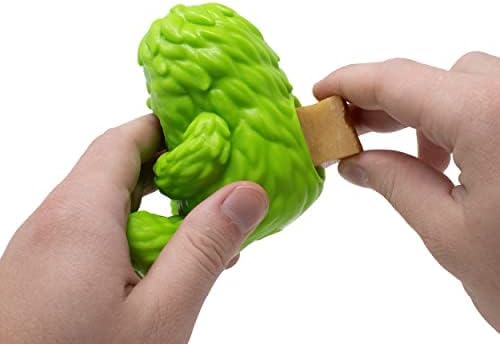 Yeti Dog Chew Puff and Play Interactive Dog Toys, Nuggets Dog Treat Dispenser Teething, Behavior Training for Light to Moderate Chewers, (Green - Yeti)