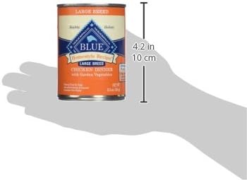 Blue Buffalo Homestyle Recipe Large Breed Adult Wet Dog Food, Made with Natural Ingredients, Chicken Dinner With Garden Vegetables, 12.5-oz. Can (Pack of 12)