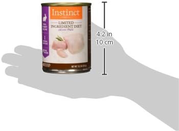 Instinct Limited Ingredient Diet, Wet Canned Dog Food, Grain Free - Real Rabbit, 13.2 oz. Cans (Pack of 6)