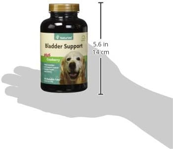 NaturVet – Bladder Support for Dogs – Plus Cranberry | Supports Healthy Bladder Control & Normal Urination | 60 Time Release Chewable Tablets