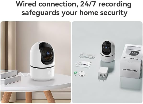Indoor Camera 5G&2.4G WiFi Cameras for Home Security Instant 911 Alert, 360° Pan/Tilt Baby Monitor/Dog/Pet Camera AI Motion Detection Night Vision, Speaker, US Cloud Storage (2Pack)