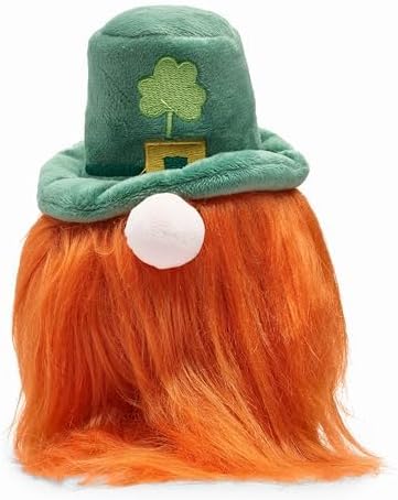 Flourish Pets 2 in 1 Multi-Layer Chew Toy for Active Dogs | Non-Toxic BPA Free Double Stitched Soft Fabric Exterior Dog Toys | Long-Lasting Dog Plush Toys – Leprechaun 3.5"