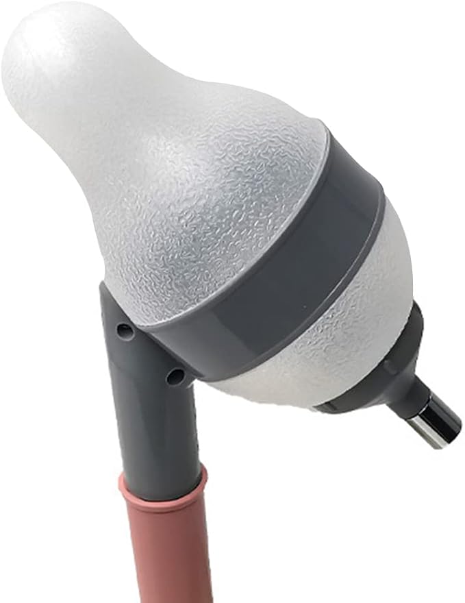 NACOCO Pet Standing Water Dispenser Cat Dog Standing Bowl with Detachable Pole Automatically Feeding Water Height Adjustable(Grey-Pink)