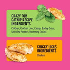 Bonkers Purrpops Freeze Dried Chicken & Catnip Flavor Lollipop Cat Treats, Healthy Real Meat Treats, Training Treats or Food Topper, for All Breeds and Ages, Value Pack (18 Pieces)