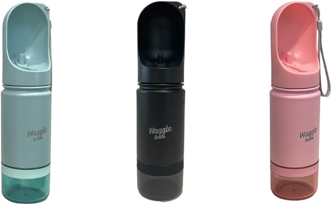 Stainless Steel Dog Travel Water Bottle, Vacuum Insulated Portable Dog Water Dispenser, Drink Cup and Snack Container On The Go, Outdoor Walking, Hiking, Travel (Lavender)