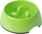 Super Design Slow Feeder Dog Bowl, Melamine, 1.5 Cup, Green, 8.6 x 8.4 x 2.7 in, 1.39 Pounds