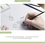 925 Sterling Silver Dog Paw Cat Panda Necklace for Women Cute Dainty Animal Pendant Necklace Gifts for Cat Mom Animals Lover…