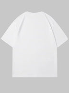 Verdusa Women's Lips Print Graphic Tees Y2k T Shirts Summer Crew Neck Vintage Going Out Tops