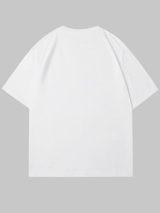 Verdusa Women's Lips Print Graphic Tees Y2k T Shirts Summer Crew Neck Vintage Going Out Tops