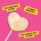 Bonkers Purrpops Freeze Dried Tuna & Salmon Flavor Lollipop Cat Treats, Healthy Real Meat Treats, Training Treats or Food Topper, for All Breeds and Ages, Value Pack (18 Pieces)