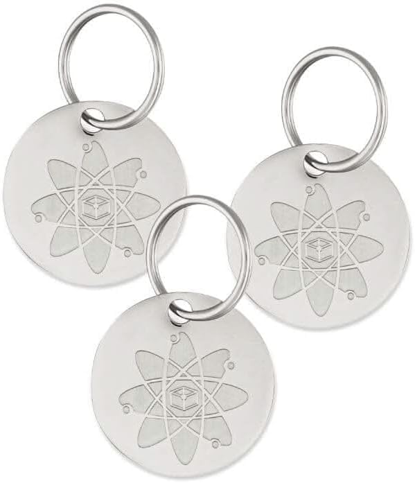 Natural Flea & Tick Repellent Collar Tag for Dogs & Cats – BioPower Pet Shield – Safe for Pets When Used as Directed – Lasts 1 Full Year - Small Tag (<10 Lbs) - 3 Pack