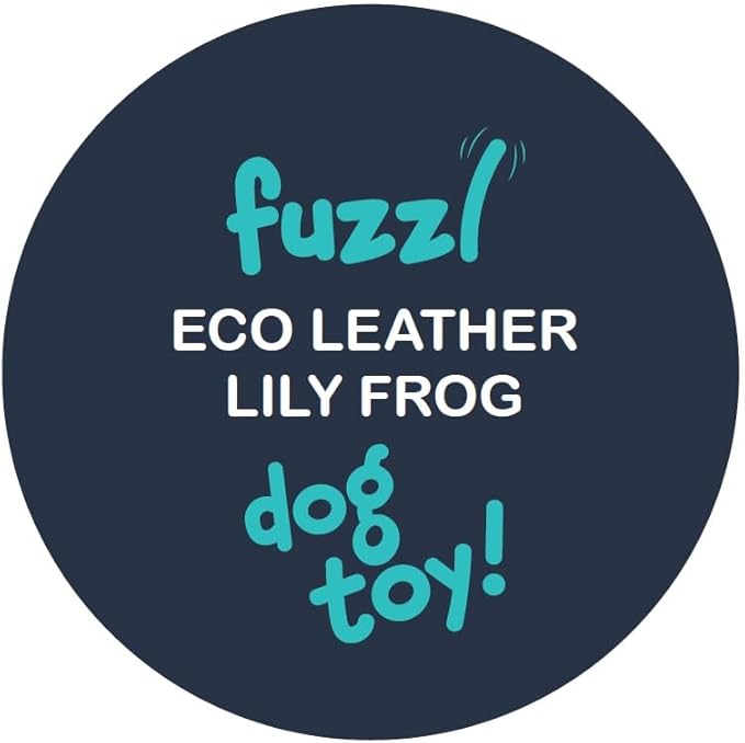 Eco Leather Lily Frog Natural and Tough Dog Toys - Dog Toy for Dogs and Puppy