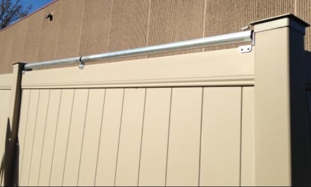 8 Foot Kit - Keep Pets Contained, Coyotes Away - Cats, Dogs, Coyotes, Bird Repellent - Wrought Iron/Vinyl/Wood Flat Top