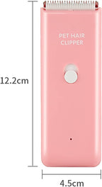 Dog Cat Home Hair Waterproof Clipper Portable Electric USB Rechargeable Pet Grooming Tools Low Noise Shaver Cordless Trimmer for Small and Large Pets