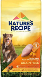 Nature′s Recipe Grain Free Chicken, Sweet Potato & Pumpkin Recipe Dry Dog Food, 4 lb. Bag