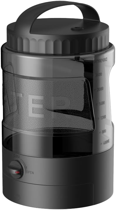 Dog Water Bottle Bowl Dispenser - 95OZ Large Dog Travel Water Bottle Portable with Pull-Out Travel Water Bowl for Dogs Camping Hiking Traveling Beach Park Accessories, Leak-Proof Pet Water Dispenser