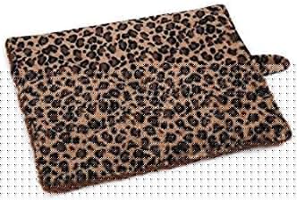 Prairie Horse Supply Quality Thermal Cat Mat and Free Cat Toy (Beige Leopard) (1 Mat) Cozy Self Heating Warming Kitty Kitten Puppy Small Dog Bed, Reversible Washable Pad, No Electricity