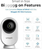 Waggle Dog Temperature Monitor & Pet Camera Bundle for RVs - Portable WiFi Cam (128GB) with Motion Alert & Remote Access | Watch Pets While Travelling