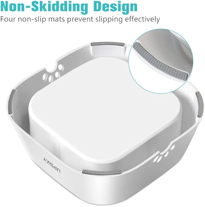 UPSKY No-Spill Pet Water Bowl, Slow Water Feeder, No-Slip Pet Water Dispenser 35oz Feeder Bowl for Dogs and Cats