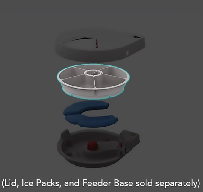 Cat Mate Replacement Bowl - Spare Bowl Compatible with Cat Mate and Closer Pets C500 5-Meal Automatic Pet Feeder