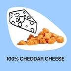 Spot & Tango Cheese Bites Dog Treats - Single Ingredient, 100% Cheese - Freeze-Dried, Grain & Gluten-Free - USA-Made - for Small, Medium, and Large Dogs